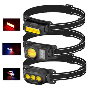 ไฟฉายคาดศีรษะแบบชาร์จไฟได้ ไฟ LED COB แสงสีแดง สำหรับตกปลา พกพาสะดวก ใช้กลางแจ้ง พร้อมฟังก์ชั่นหรี่ไฟ - Product Image 1