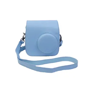 Tas kantong pelindung kamera kulit PU casing kompatibel untuk Fujifilm Instax Mini 12 7 evo 40 SQ1 MINI 90 SQ6 mini11 LiPlay