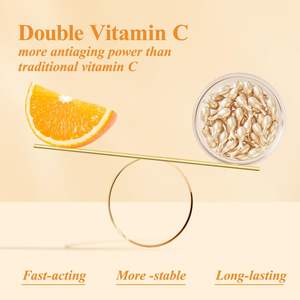 Cápsulas de Suero <span class=keywords><strong>Facial</strong></span> con Vitamina C para el Tratamiento de Líneas Finas, Hidratante, Unificador del Tono de la Piel, Antienvejecimiento - Product Image 4