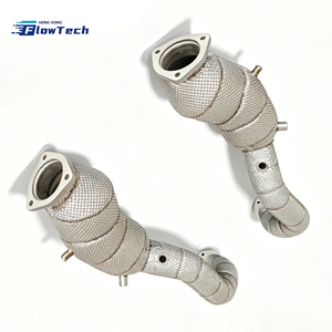 Tubo de Escape de Acero Inoxidable 304 de Alta Calidad para Porsche 718 GT4 RS 4.0L, Mejora de Escape para Carreras con Protector Térmico, Euro 5, 200 Celdas - Product Image 5