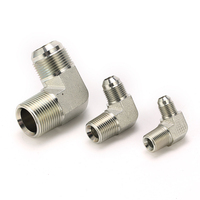 Sambungan Pipa Baja Karbon Berkualitas Tinggi Jic Male ke Male Npt 90 Derajat Elbow Fitting Swagelok