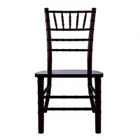 Chaises Chiavari en bois populaires pour les restaurants, les mariages, les fêtes et les événements - Design moderne, empilables, utilisation intérieure/extérieure