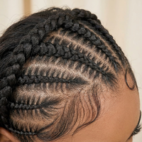 Ekstensi Rambut Manusia Mentah India Vietnam Burma Keriting, Tanpa Proses, Kutikula Tertata Rapi, untuk Wanita Kulit Hitam (Grosir)