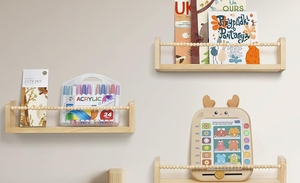 Juego personalizado de 3 estantes flotantes <span class=keywords><strong>para</strong></span> <span class=keywords><strong>libros</strong></span> de guardería, estantes de madera montados en la pared <span class=keywords><strong>para</strong></span> habitación de niños pequeños, almacenamiento elegante <span class=keywords><strong>para</strong></span> niños - Product Image 5
