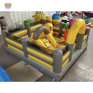 Castillo Inflable de PVC con Tobogán y Diseño de Pato Amarillo Personalizado de AirFunPro, Fácil de Instalar, para Fiestas Infantiles y Alquiler de Eventos - Product Image 3