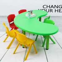 Meubles d'enfants pas chers pour la maternelle, bureau en plastique pour enfants, table pour la maternelle, garderie, école maternelle, extérieur