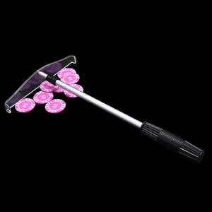 Rake Profesional de Casino, Transparente, para Empujar Fichas, Telescópico, de Aluminio, para <span class=keywords><strong>Ruleta</strong></span>, Blackjack y Texas Hold'em - Product Image 1