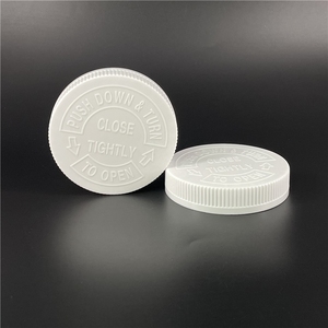 ฝาขวดพลาสติกสีขาวขนาด 20 มม. ป้องกันเด็กเปิดได้  แบบกด CRC สำหรับขวดเปล่า - Product Image 3