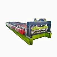 Machine de formage à froid automatique pour tôles trapézoïdales de toiture et de mur, 1200 mm, avec moteur et pompe
