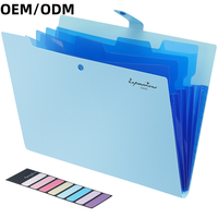 Classeur A4/Lettre Durable Multi-Pocket Snap Button File Folders Organizer Expandable Basic Office Stationery PP Binder Custom A5 Book