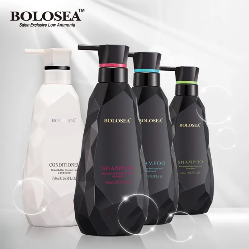 BOLOSEA Shea Butter Protein Shampoo and Conditioner Set Tea Seed Anti Dandruff Moisturizing Nourishing Hair Shampoo