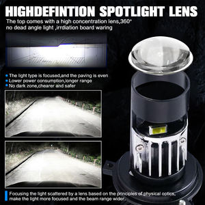 ชุดแปลงหลอดไฟรถยนต์ LED 90W รุ่น New Canbus H4 H7 LED Y10 Pro Super Mini Projector Laser Lens พร้อมไฟสูง/ต่ำ - Product Image 4