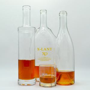 Botellas de cristal de China, venta al por mayor, diseño personalizado, 500ml, 750ml, botella de cristal transparente vacía de <span class=keywords><strong>gin</strong></span>, vino, whisky, licor, brandy, vodka - Product Image 5