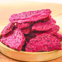 100% Natuurlijke Fd Bulk Gevriesdroogd Dragon Fruit Plakjes Zoete Hoge Kwaliteit Gevriesdroogde Zero Dragon Fruit Chips Snacks