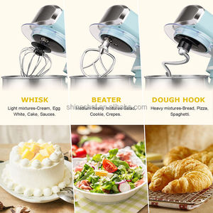 Robot pâtissier électrique multifonctionnel de haute qualité 700W 3.5L avec bol mélangeur et tête inclinable pour usage professionnel en boulangerie - Product Image 4