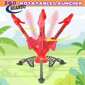 Lanzacohetes para niños con 3 <span class=keywords><strong>dinosaurios</strong></span> de espuma almohadilla de lanzamiento juguetes al aire libre - Product Image 3
