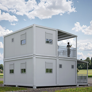 2 piani modulare edificio per uffici Flat Pack residenziale contenitore <span class=keywords><strong>abitabile</strong></span> staccabile contenitore negozio Mini contenitore casa - Product Image 2