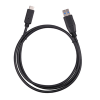 USB3.0 untuk tipe-c 5Gbps kabel Data dengan jaket PVC pengisian cepat untuk ponsel Hard Disk kotak jalinan pelindung untuk komputer