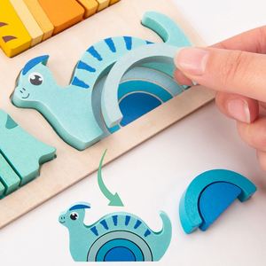 Mi Primer Rompecabezas de Dinosaurios Geométricos Montessori para Niños Pequeños, con Beneficios Educativos, Regalo Perfecto - Product Image 5