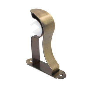 홈 장식 뱀 모양의 철 금속 용접 극 걸이 파이프 지원 튜브 홀더 커튼 액세서리 단일 28mm 막대 브래킷 - Product Image 4