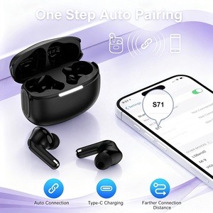 หูฟังไร้สาย S71 LE Audio แบบใส่ในหู พร้อมเสียงสเตอริโอ HiFi กันน้ำระดับ IPX7 สวมใส่สบาย เหมาะสำหรับเล่นกีฬา / ทำงาน / เดินทาง - Product Image 2
