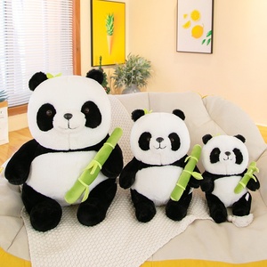 Ours Panda Super Doux Animaux En Peluche Enfants Jouets Classique Mignon Poupée Panda En Bambou Jouet En Peluche Brodé - Product Image 3