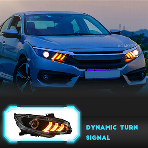 ไฟหน้า LED สไตล์ Mustang รุ่นที่ 10 ของ HCMOTIONZ สำหรับ Honda <span class=keywords><strong>Civic</strong></span> ปี 2016-<span class=keywords><strong>2021</strong></span> 2018 2019 2020 <span class=keywords><strong>2021</strong></span> - Product Image 4