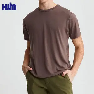 T-shirt personnalisé de haute qualité vierge 100% coton biologique t-shirt durable de poids lourd sport d'entraînement 100% t-shirts recyclés pour hommes