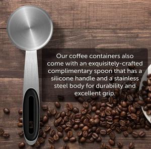 Recipiente Hermético de Acero Inoxidable para Café, con Cuchara, para Almacenar Granos de Café y Polvo, Recipiente Metálico Seguro para Alimentos - Product Image 4