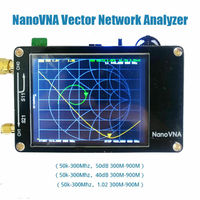 CHY NanoVNA Nouveau Analyseur d'antenne réseau vectoriel HF VHF UHF UV avec écran LCD 2,8 pouces + Batterie F406 Chine