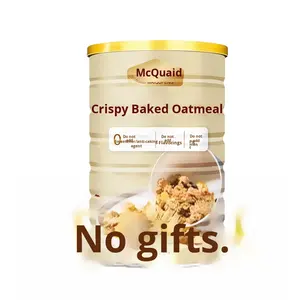 Mai Qu Feng <span class=keywords><strong>Cereal</strong></span> de <span class=keywords><strong>Avena</strong></span> Horneado Crujiente para el Desayuno con Yogur, Ingredientes Crujientes, Reemplazo de Comida Instantáneo, 400g, Hecho en China - Product Image 4