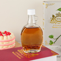Bouteilles en verre transparent pour sirop d'érable, pots à confiture, bouteilles d'huile de lin – 150 ml, 250 ml, 375 ml, 500 ml