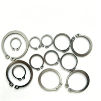 DIN472/DIN471/DIN6799 Anneaux de retenue en acier inoxydable AISI420, finition zinc clair/zinc jaune/noir