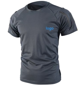 2025 Nouveau Style T-Shirt Tactique Personnalisé à Col Rond pour <span class=keywords><strong>Hommes</strong></span> Séchage Rapide – Manches Courtes pour Randonnée et Entraînement Estival - Product Image 2