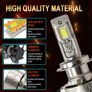 Ampoules de phare LED JHS Wholesale H4, H1, H3, H4, H7, H11, LED <span class=keywords><strong>HB3</strong></span> 9005, HB4 9006, puce 3570, ampoule de phare de voiture LED tout en aluminium - Product Image 6