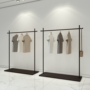 Venta directa de fábrica Soporte de ropa personalizado Estante de exhibición de ropa de metal Estante de soporte colgante de ropa - Product Image 2