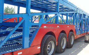 Semi-remorque porte-voitures extensible à 8 positions, 2/3 essieux, robuste, avec rampe de chargement pour le transport de plusieurs véhicules - Product Image 3