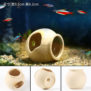 Aquarium Ceramic Rock Cave Baby <strong>Fish</strong> and Shrimp Breeding Hiding Shelter Purple Clay <strong>Pots</strong> for <strong>Fish</strong> tank - Product Image 5