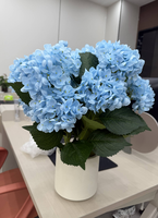 Arbre d'hortensia artificiel réaliste en pot, fausse plante d'hortensia, faux bonsaï pour intérieur, maison, bureau, hall d'hôtel, mariage