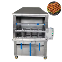 Machine à griller au charbon de bois sans fumée, barbecue/rôtissoire automatique, machine à rôtir le poulet pour restaurant