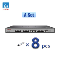 HSGQ-XE08R Epon Gpon Xpon Olt 8 * Epon SFP modülü PX20 + + Bosa Pon Sfp Gpon sopa kiti OLT SFP