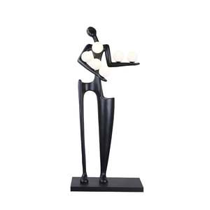 Escultura Figurativa Moderna Abstracta Personalizada <span class=keywords><strong>de</strong></span> Fibra <span class=keywords><strong>de</strong></span> Vidrio, Equipada con Cubiertas <span class=keywords><strong>de</strong></span> Luz LED, para Centros Comerciales, Hoteles, Espacios Exteriores - Product Image 6
