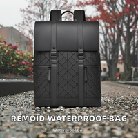 Sac à dos Remoid imperméable en nylon avec fermeture éclair, tendance, pour l'école, les loisirs, les voyages, avec port USB, grande capacité, pour ordinateur portable 15,6 pouces, avec coussin d'air