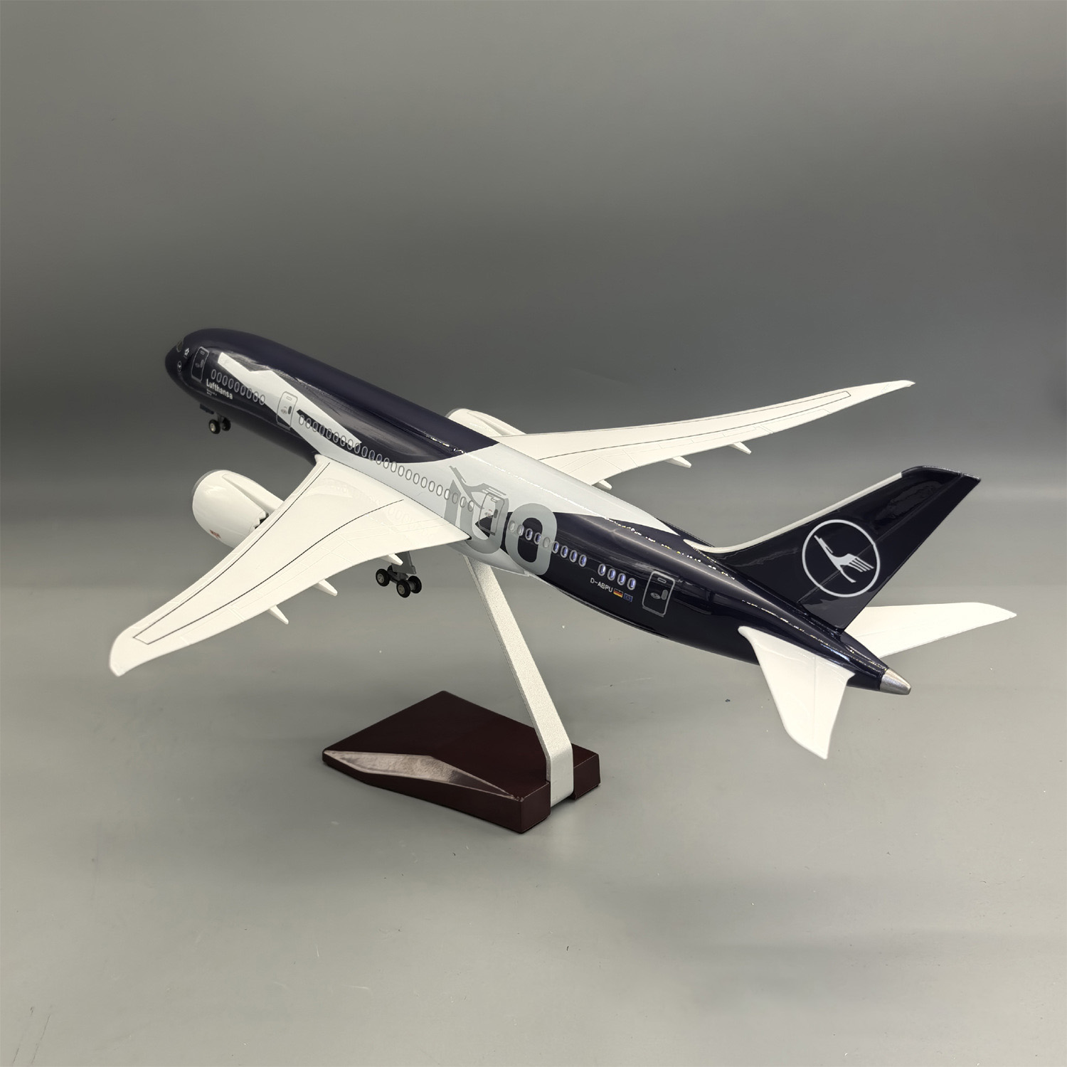 100周年塗装 Lufthansa B787 1/130 43cm　レジンモデル 1/145 Scale 43cm Lufthansa 100th Anniversary Livery Boeing 787-9