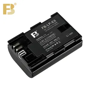 FB LP-E6 kamera pil 1600mAh şarj cihazı ile Canon EOS R5 R6 5D4 6D 5D3 60D 70D 80D 5D Mark II III IV 6D 7D 8DMicro DSLR