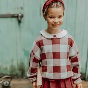 Benutzer definierte Herbst Winter Baby Pullover INS Style Kinder kleidung Chenille Stickerei Pullover