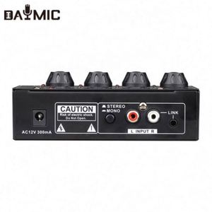 Aoshen, Nuevo Módulo Amplificador de Potencia para Auriculares de Monitoreo de 4 Vías, Sonido Estéreo Profesional, Portátil, PH4 - Product Image 5