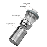 Bouteille isotherme portable à double paroi avec logo personnalisé, 500 ml/700 ml, en acier inoxydable, tasse de voyage isolée sous vide, anti-fuite, sans BPA