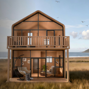 Casa Container Prefabbricata Modulare con Tetto Triangolare, Kit Struttura in Acciaio Zincato 20ft, Abitazione Triangolare - Product Image 6