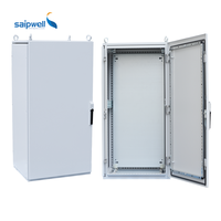 Armoire électrique SAIPWELL, grande boîte en acier, étanche IP54, revêtement poudré, simple/double porte, sur pied, en métal